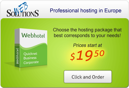 Choose the hosting package that best corresponds to your needs!