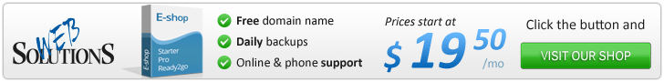 Free domain name, daily backups, online & phone support