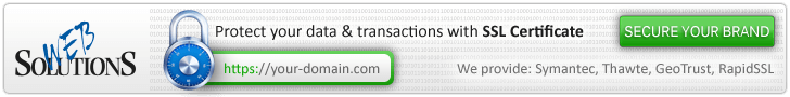 Protect your data & transactions with SSL Certificate