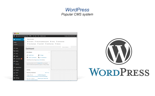 WordPress easily for websites and blogs