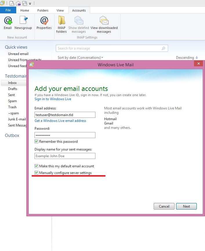 Now you can use Hotmail as your email client with any address