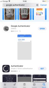 google authenticator ios